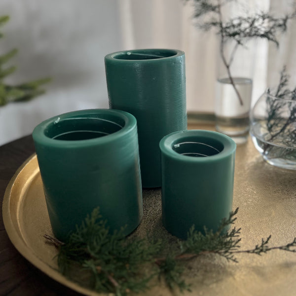 Evergreen - Spiral Light Candles